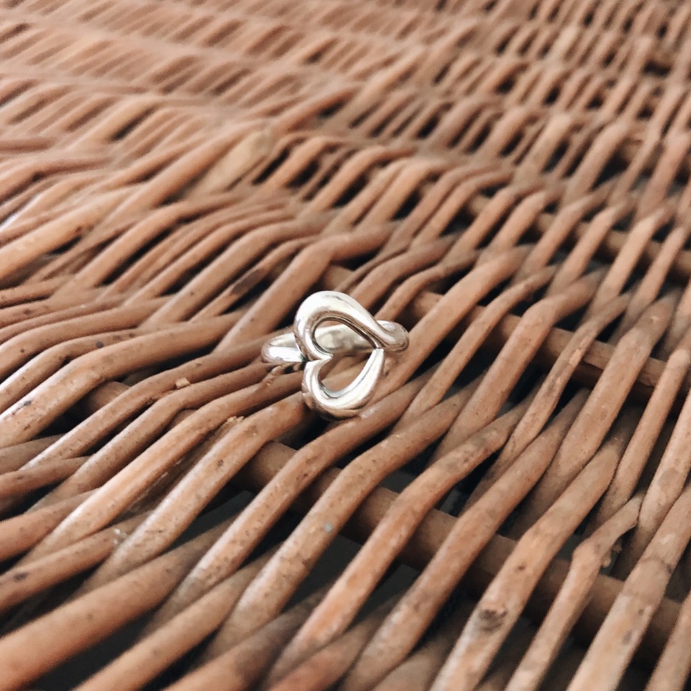 James Avery abounding heart ring Size 6, Retired